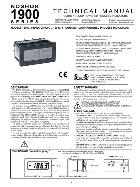 NOSHOK 2000 TECHNICAL MANUAL